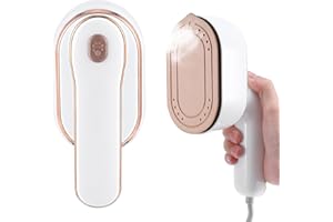 MEYUXG Fer à repasser de voyage portable 1000 W, fer à vapeur pliable, chauffage rapide 10 secondes, mini fer à vapeur pour la maison et les voyages, blanc