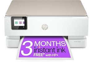 HP ENVY Inspire 7220e All-in-One Wireless Colour Printer | 3 Months of free Instant Ink | White | 2-sided printing | Touchscreen | Self-healing Wi-Fi