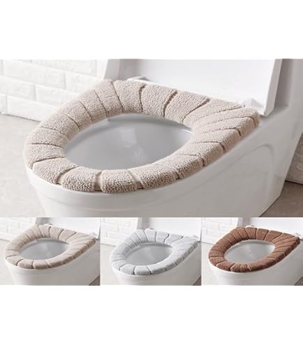Alfombra Baño 3 Piezas - Tapa Inodoro Y Suelo, Franela Suave, Estilo Retro