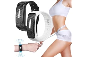 ASSLYE JOSFIT - Braccialetto a ultrasuoni per la perdita di peso, JOSFIT - Braccialetto ad ultrasuoni per disintossicazione e sabbiatura dei grassi, Matteo Ultrasuoni per donne e uomini (nero + bianco)