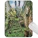 Produktbild Natur-Kundenbezogenheit der Mausunterlage Alter Märchen-Thema-versteckter Garten mit botanischen Baum-Blumen-Efeu-Bild-Druck-dekorativer Mausunterlage Mehrfarben herein,Gummimatte 11,8"x 9,8"  3 mm