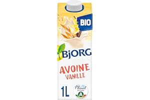 BJORG - Boisson Avoine Vanille - Boisson Végétale Bio - Pauvre En Acides Gras Saturés - Brique De 1 Litre