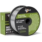 haxiaoer MIG Welding Wire 0.8mm 1kg D100 1 Roll Gas Free for MIG/MAG FLUX Welding Machine E71T-GS