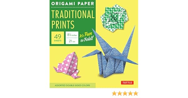 Origami Paper Traditional Prints 8 14 49 Sheets