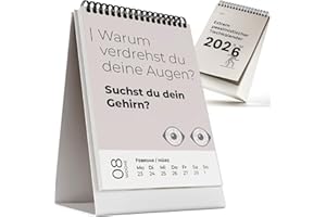 ‎MILULA STUDIOS Demotivierender Tischkalender 2026 – Lustiger Wochenkalender mit 52 unmotivierenden sarkastischen Sprüchen – Witziger Tischkalender Büro & Home Office – Geschenkidee für Kollegen, Freunde, Mitarbeiter