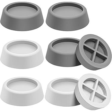 Airconditioner Trillingsdemper - 4 stuks Rubberen Dempingsmatten,Zwaar uitgevoerde geluidsisolerende pad,voor loopband, was-droger, koelkast, vriezer, wasmachine, luchtcompressoren