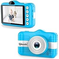 BLESSBE Digital Selfie Camera for Children Cute Camcorder Video Recorder Digital Camcorders (Blue)- BB18
