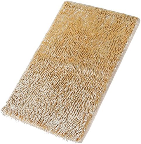 Fantastic Job Non-slip Chenille Shag Bathroom Mat,Bath Mat Bathroom Shower Rugs Carpet,16 x24-Inches (Bright beige)