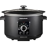 Morphy Richards 3.5L Easy Time Slow Cooker, Automatic Heat Settings, Keep Warm Mode, Hob Proof, Countdown Indicator, Dishwash