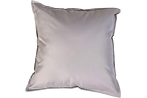 EHD Waterproof Garden Cushion Covers Furniture Outdoor Indoor Seats Cushion Covers Fully Waterproof (Silver, 45 x 45 cm)
