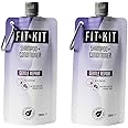 FitKit Caffeine Gentle Repair Shampoo & Conditioner - Supports Healthy Hair Growth & Helps to Prevent Hair Loss - Coconut Milk Provides Moisture & Softness to Dry Hair - 200ml x 2