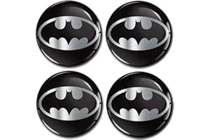 SkinoEu® 4 x 56mm 3D Silicona Adhesivo Pegatinas Stickers Universal Tapas de Rueda de Centro Tapacubos para Coche Auto Tuning A 7256