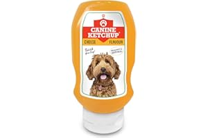 Canine Ketchup Dog Food Toppers | Natural, Healthy & Nutritious | Dog Food Toppers for Dry Food & Fussy Eaters | Appetite Stimulant for Dogs | Cheese Flavour - 1 x 425g