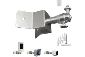 WiTi Support d'angle Anti-Rouille pour caméra sécurité, Support de Coin Mural extérieur avec articulation à rotule de 1/4 pour caméra Surveillance,Angle de Vue Plus Large sur Le Coin du Mur extérieur