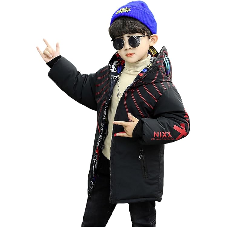 New Balance Bambino Veste Spiderman Garçon - Blouson Hiver Chaud Avec Capuche - Taille 3 à 8 Ans - Rouge Veste Spider Man Garçon