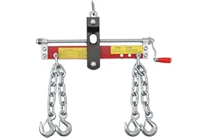 SUDEG Équilibreuse de Moteur 900 kg avec poignée - Grue datelier - Grue de Moteur Support Moteur Pont Moteur,Longueur de chaîne : env.30cm