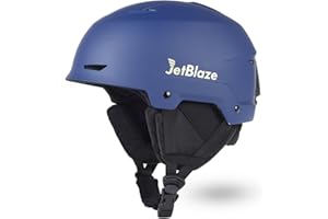 JetBlaze Ski Helmet Mens Women Unisex Ski Helmet Snow Sports Helmet With Vents ABS Shell EPS Core For Skiing Snowboard Snow Helmet For Adults Youth