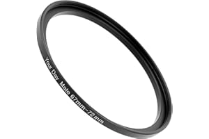 YOUR DAY MATE Anelli step-up Ø da 67 a 72 mm di diametro, Compatibili con obiettivi di marche come Canon, Sony, Nikon, Fujifilm, anello adattatore per filtri obiettivo della fotocamera, Anello step-up in alluminio