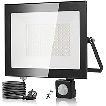 Faretto LED Esterno 100W Con Sensore Movimento - 10000LM, IP67, Bianco Freddo 7000K, Regolabile - Foto 10