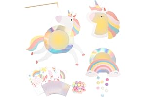 YYSWSAKY 3 Stück Einhorn Laterne Bastelset, Laterne Kinder St Martin mit Vorlagebogen, Laternenstab und Lichterkette, Ideal für den Nächsten Laternenlauf, Martinsumzug, Laternenumzug, Halloween