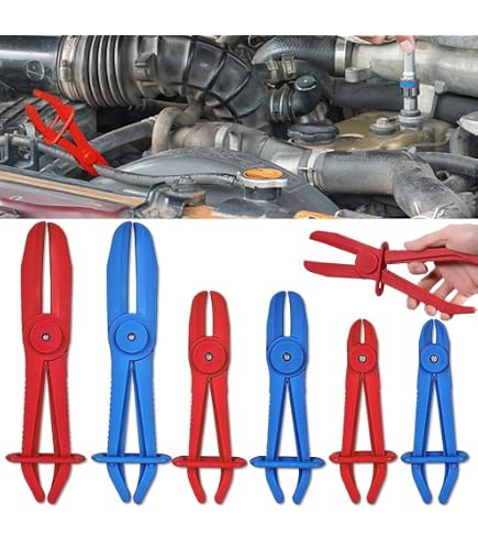 Thsakzo Jeu De 3 Pinces à Collier Durite Carburant - Pinces Pour Tuyaux Flexibles Avec Boucle De Sécurité