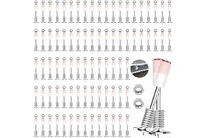 CLIUNT 100 Pieza Clavos para Pistola de Clavos, 7,3 mm Clavos de Acero Redondos, Mini Clavos Redondos, para Techo y Wall de Hormigón