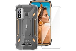 LYZXMY Hülle für Cubot KingKong 6 + Gehärteter Film Displayschutzfolie Schutzfolie - Transparent Weich Silikon Schutzhülle Flexibel TPU Tasche Case für Cubot KingKong 6 (6.09")