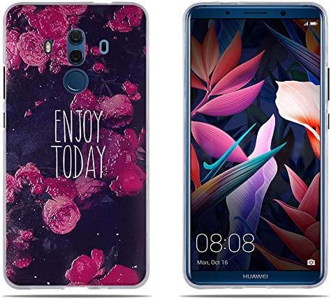 Huawei Mate 10 Pro Case, DIKAS Premium Transparent TPU Silicone Clear Bumper Shell, 3D Embossed Drawing Design, Anti Scratch Shock Absorbing Durable Protective Case Cover for Huawei Mate 10 Pro (6.0")- Pic: 20