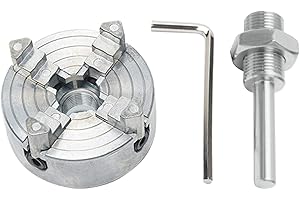 YIUS Mini mandrino per tornio, mandrino per tornio a 3/4 ganasce Mandrino per tornio autocentrante Biella in lega di zinco Z011 Prolunga a tre quattro griffe e set di bielle(size:Tipo C)