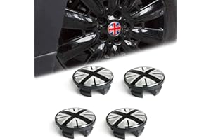 QIDIAN Car Tire Wheel Center Hub Cover Caps Emblem Badge Sticker Rim Decoration for Cooper ONE S JCW R55 R56 R57 R58 R59 R60 R61 Clubman Hatchback Coupe Countryman Paceman