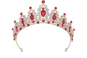 HPMAISON Strass Tiara di cristallo per ragazze Sposa donne Fascia corona principessa Accessori per capelli per la festa di compleanno Pageant Prom Queen Costume Stage Performances
