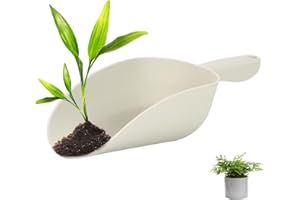 Aizuoni Bodenschaufel, Gartenschaufel Mit Großem Fassungsvermögen Und Ergonomischem Griff, Tragbar Kunststoff Scoop Bodenschaufel Löffel Pik Kellen Gartenarbeit Hof Griff Blume Graben Pflanzwerkzeuge