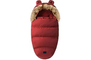 MSUITABLE Sacchi Termici Passeggini Universale Sacco A Pelo per Passeggino Impermeabile e Antivento Adatto per Passeggini, Carrozzine, Seggiolini Auto, Culla