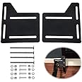 2Pcs Bed Frame Brackets Adapter for Headboard Extra, Heavy Duty Bed Modification Plate, Headboard Attachment Bracket with Hardware
