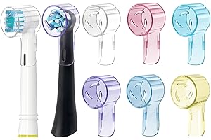 Kisstta Capuchon de Protection Pour Brossette de Rechange Orall B iO Série - Couvertures Pour Têtes de Brosses à Dents - Idéal pour Les Voyages et Une Meilleure Santé Bucco Dentaire(Multicolore-2)