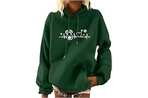 HAOLEI Weihnachtsshirt Damen Hoodie Elegant Weihnachtspullover Langarm Weihnachts Sweatshirt Merry Christmas Sweater Oberteile Locker Sitzendes Langarm Kapuzen Sweatshirt Mit Weihnachtsmotiv