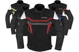 JAYEFO Alpha Waterproof Motorcycle Jacket for Men – Dualsport Motorbike Armor with High Visibility | CE Approved Bike Armour Jackets