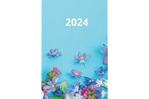 Agenda Giornaliera 2024: Un Giorno per Pagina |12 Mesi | Sezione Settimanale | Sezione Mensile | To Do List | Copertina Azzurra | Formato A5 (cm 15.24 x 22.86) | 448 Pagine
