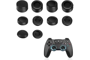 AXFEE Thumbstick Kappen, 10 Stück Thumb Grip Caps Set, Convex Thumbstick Caps Grip, Silikon Joystick Schutz Aufsätze, Gaming Zubehör Controller Zubehör für PS5 PS4 Xbox One Series X/S