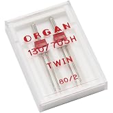 Alfa - Double needles for sewing machine N&ordm;80, stainless steel