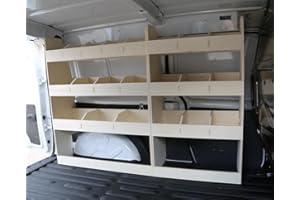 Vanify - Kompatibel mit Renault KANGOO L3 (Maxi) 2008+ Fahrzeugeinrichtung Fahrzeugregale, komplette Fahrerseite Regal