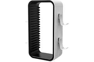 Geekhome - Universal Games Storage Tower Pro - Bis zu 18 Spiele - Mit Controller Halterung für bis zu 4 Gamepads - Gaming Zubehör für PS5, PS4, PS3, XBOX X/S/One, Switch, Switch OLED, Blue Ray, DVD