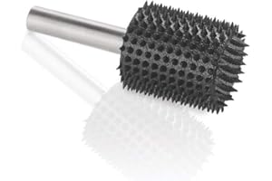 Kutzall Extreme Fresa a Cilindro, Albero da 1⁄4", Grana Molto Grossa - Accessorio Falegnameria per Attrezzi Bosch, DeWalt, Milwaukee, Makita. Carburo di Tungsteno Abrasivo, (19mm) X (25.4mm), CX-34C