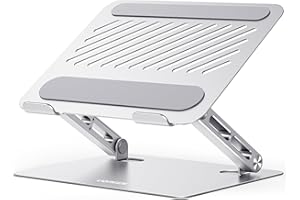UGREEN Laptop Stand, Adjustable Laptop Riser with Heat-Vent, Ergonomic Foldable Laptop Stand Compatible with MacBook Pro/Air, Surface Laptop, HP Notebook (10-17 inches)