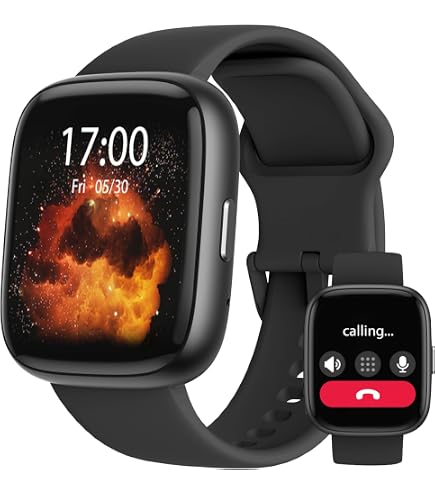 Montre Connectée 1,83" - Appels Bluetooth, 110+ Modes Sport, Moniteur Sommeil/fréquence Cardiaque - IP68, 5-7 Jours Autonomie - 7