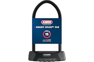 ABUS Antivol à Arceau Granit XPlus 540 + Support USH - antivol pour vélo avec Arceau de 13 mm d'épaisseur et Cylindre XPlus - Niveau de sécurité 15