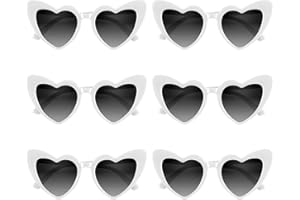 BOUBONI 4/6/8/10/12 sztuk panieńskie okulary przeciwsłoneczne serce okulary vintage w kształcie serca okulary dla kobiet wesele wesele