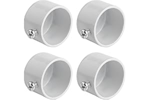 Rumyve 4pcs Curtain Finials Ends Caps,Window Inserts Curtain Finials,Metal Curtain Rod Heads Curtain Finials Ends Cap(White)