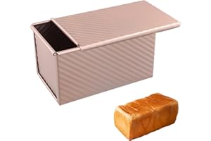 NiceLand Forma do pieczenia z pokrywką, nieprzywierająca forma do pieczenia tostów, chleba, aluminium, nieprzywierająca forma do pieczenia tostów, wypieków, ciast, forma do pieczenia chleba, formy do