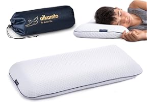 ‎ALKAMTO alkamto Ergonomisches Kinderkopfkissen |66x33| Öko-Tex |Memory Foam Flaches Kinderkissen | für Kinder und Kleinkinder ab 2 Jahre (60 x 33 x 6 cm) (60 x 33 x 6 cm)